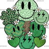 Patricks Day Smilies DTF Transfer