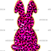 Pink Leopard Bunny DTF Transfer