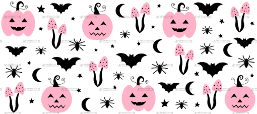 Pink Pumpkin UV DTF Transfer