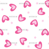 Pink Retro Hearts UV DTF Transfer