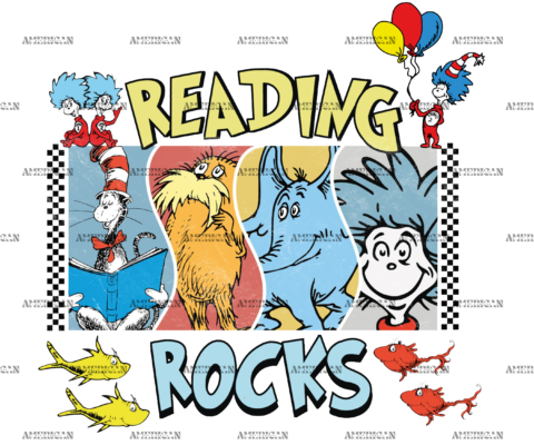 Reading Rocks DTF Transfer