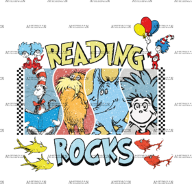 Reading Rocks Retro DTF Transfer