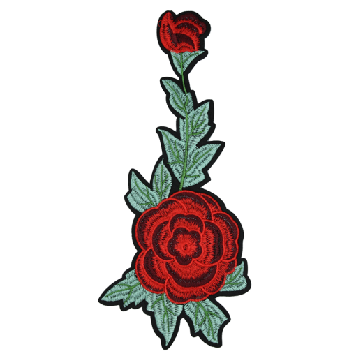Red Rose Patch (Large/Embroidery)