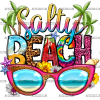 Salty Beach Googles DTF Transfer