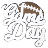 Football Game Day Patch (Large/Chenille)