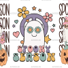 Spooky Season Flower UV DTF Transfer