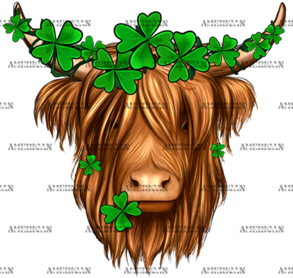 St Patricks Cow DTF Transfer
