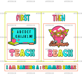 Summer Break DTF Transfer