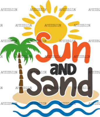 Sun And Sand DTF Transfer