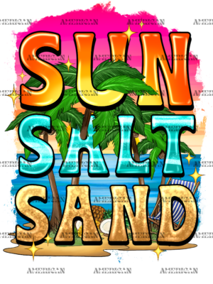 Sun Salt Sand DTF Transfer