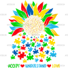 Sunflower Autism Awareness-3 DTF Transfer