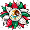 Sunflower Mexican Flag Dtf Transfer