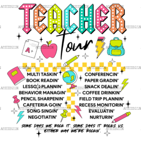 Teacher Tour-2 DTF Transfer