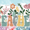 Teacher Wildflower UV DTF Transfer