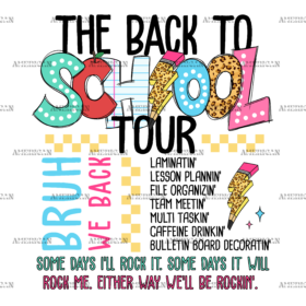 The Back To School Tour DTF Transfer