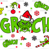 The Red Grinch UV DTF Transfer