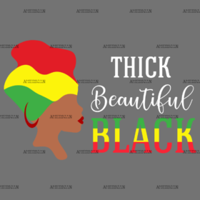 Thick Beautiful Black DTF Transfer