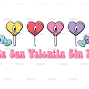 Un San Valentin Sin Ti Lollipop-2 DTF Transfer