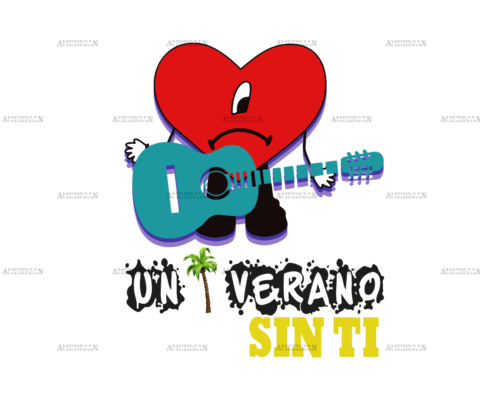 Un Verano Sin Ti Guitar-1DTF Transfer