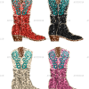 Valentine Boots DTF Transfer