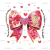 Valentine Bow-5 DTF Transfer
