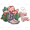 Valentine Cowgirl-4 DTF Transfer