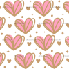 Valentine Hearts Pink UV DTF Transfer