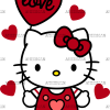 Valentine Kitty-5 DTF Transfer
