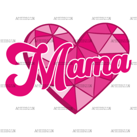 Valentine Mama Pink DTF Transfer