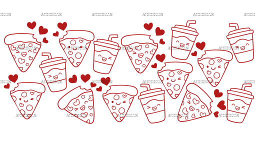 Valentine Pizza-2 UV DTF Transfer
