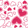 Valentines Day Hearts-10 UV DTF Transfer