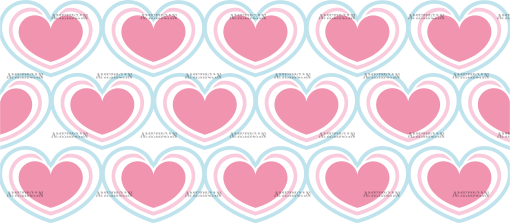 Valentines Day Hearts-3 UV DTF Transfer