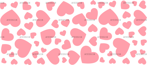 Valentines Day Hearts-6 UV DTF Transfer