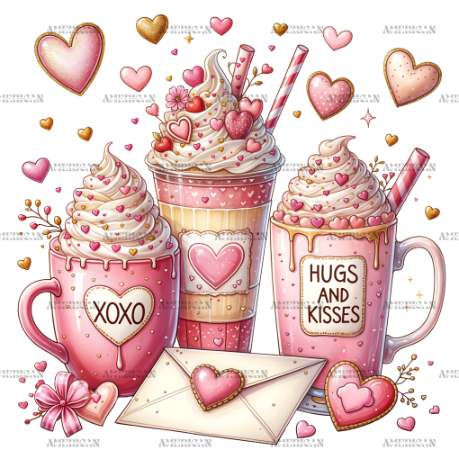 Valentines Latte DTF Transfer