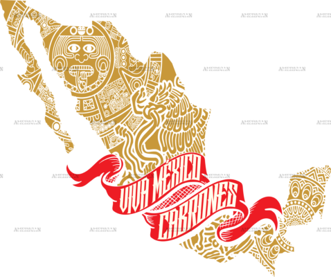 Viva Mexico Cabrones Map Dtf Transfer