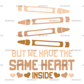 We Have Same Heart Inside-2 DTF Transfer