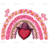 Western Valentines Rainbow DTF Transfer