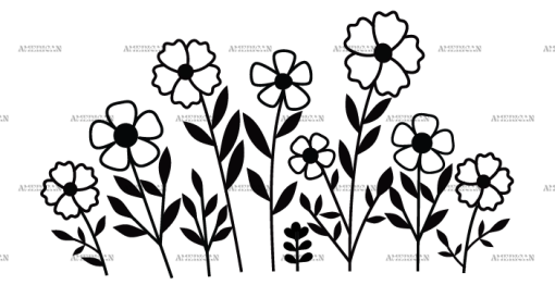 Wild Flowers-10 UV DTF Transfer