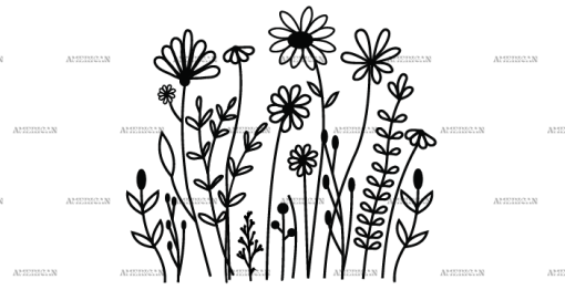 Wild Flowers-2 UV DTF Transfer