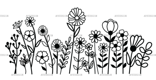 Wild Flowers-7 UV DTF Transfer