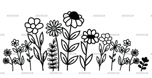 Wild Flowers-8 UV DTF Transfer