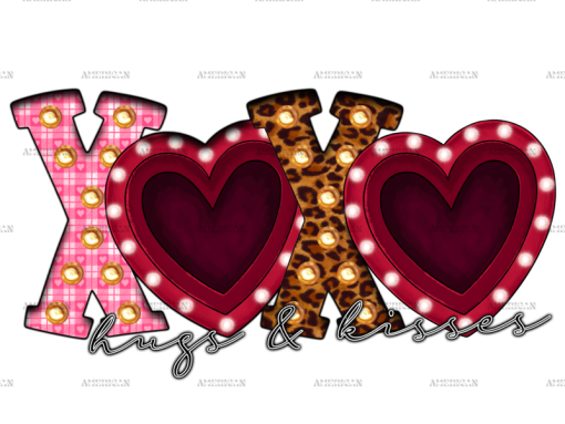 Xoxo Hugs And Kisses-2 DTF Transfer