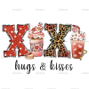Xoxo Hugs And Kisses Coffee DTF Transfer