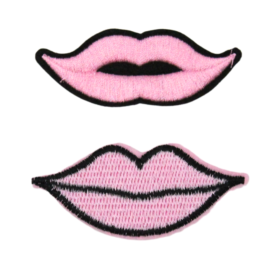 Baby Pink Lips Patch (Small/Embroidery)