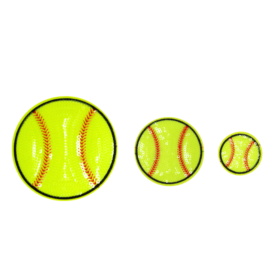 Green Softball Patch (Small/Sequin)