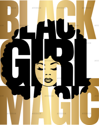 Black Girl Magic DTF Transfer