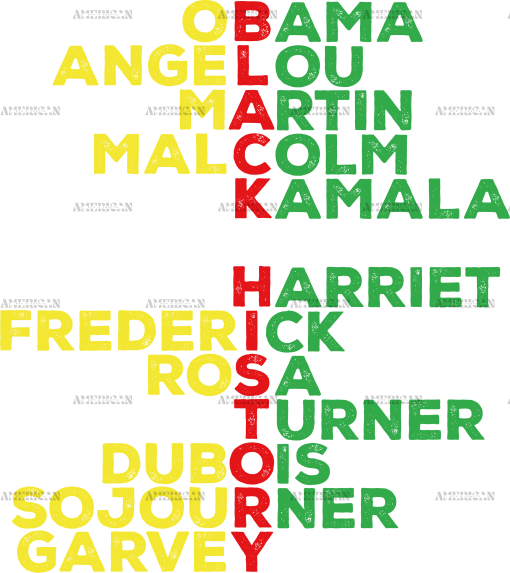 Black History Figures DTF Transfer
