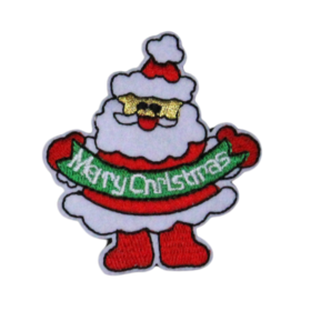 Merry Christmas Santa Claus Patch (Small/Embroidery)