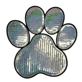 Dog Paw Patch (Large/Sequin)
