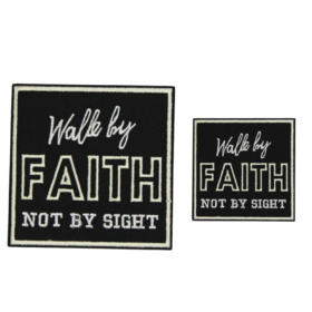Walk By Faith Not By Sight Patch (Small/Embroidery)